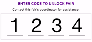 Unlock fair with code