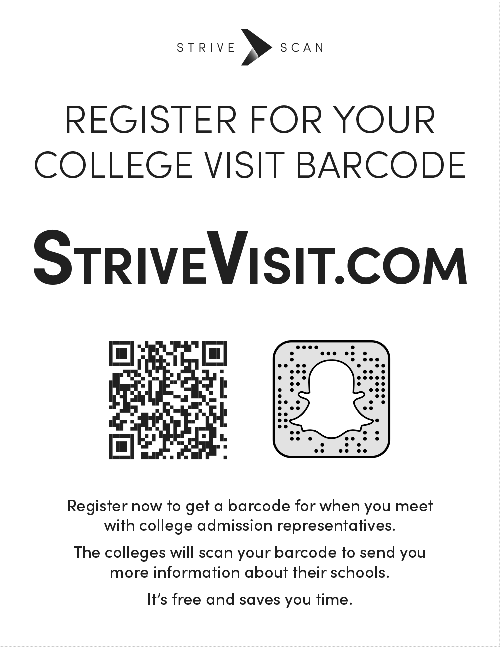 StriveScan for High School Visits - StriveVisit.com Quartersheet