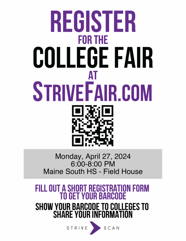 StriveScan College Fair Flyer Example